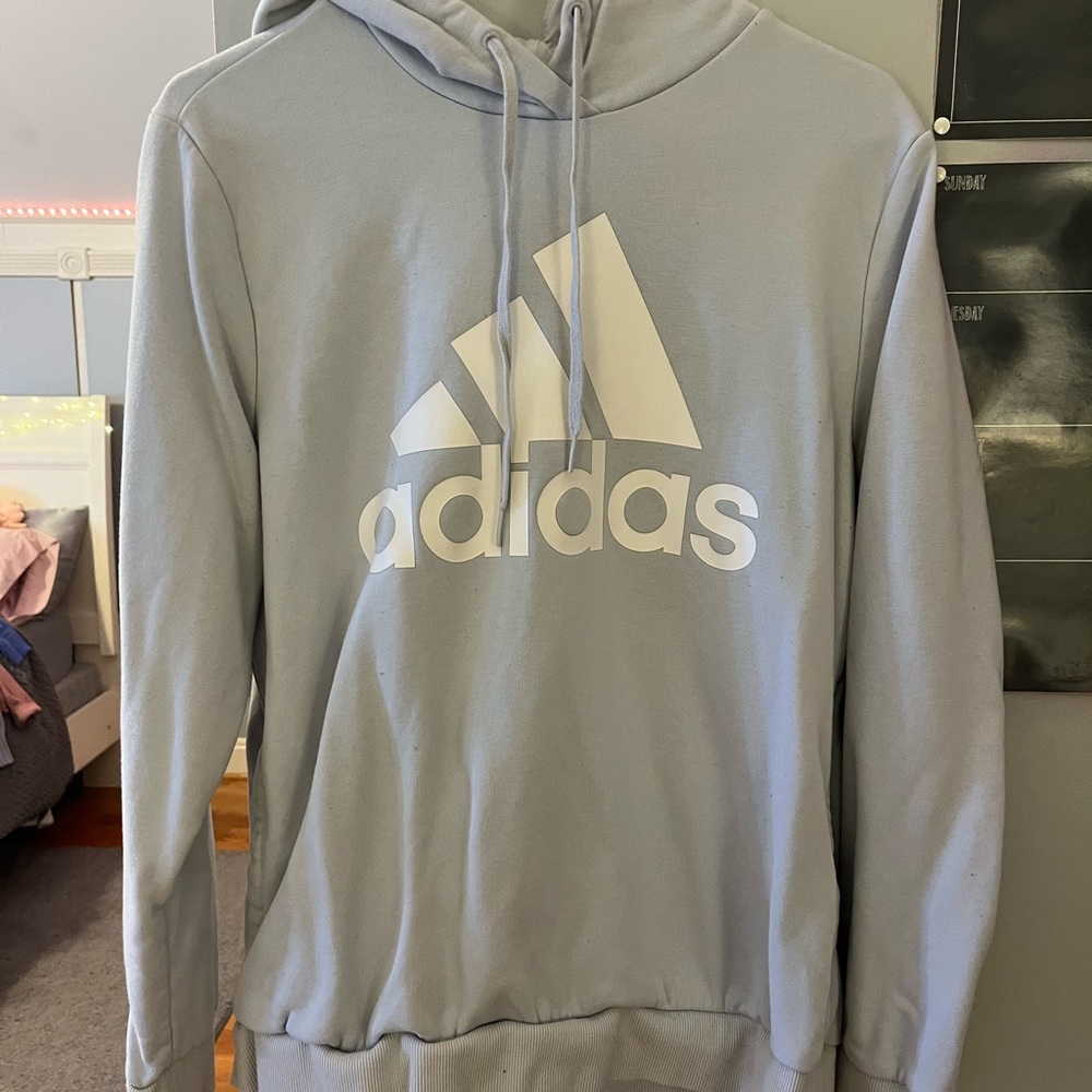 Adidas Light blue hoodie. Woman’s. Gently worn.